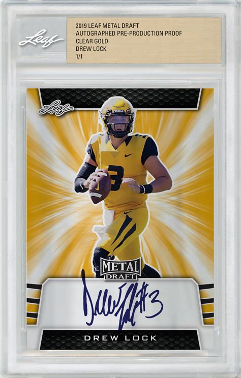 leafs metal 2019 football hobby box|2019 LEAF METAL DRAFT FOOTBALL HOBBY JUMBO BOX.